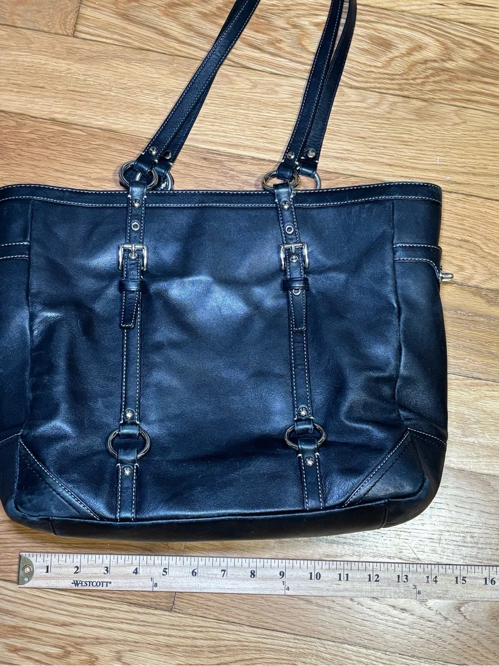 Coach leather tote